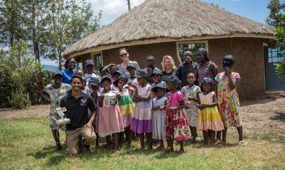 Drones aid African kids' safe home